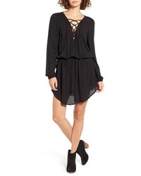 Black Peasant Dress