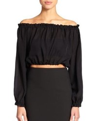 Black Off Shoulder Top