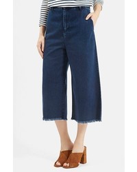Navy Denim Culottes