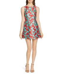 Mint Floral Fit and Flare Dress