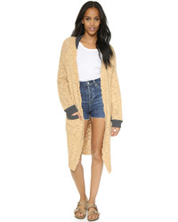 Camel Knit Coat