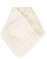 White Fur Scarf