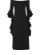 Black Ruffle Sheath Dress