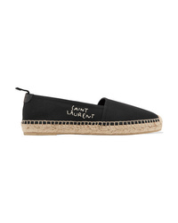 Black Canvas Espadrilles