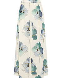 White Floral Maxi Skirt