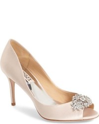 Pink Satin Pumps