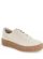 Beige Suede Low Top Sneakers