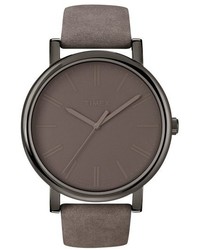 Grey Leather Watch