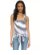 White Horizontal Striped Tank