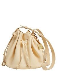 Yellow Suede Bucket Bag