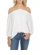 White Chiffon Off Shoulder Top
