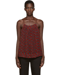 Burgundy Chiffon Tank