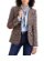 Brown Houndstooth Blazer