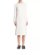 White Chiffon Midi Dress