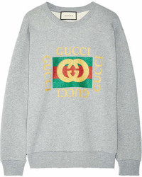 Grey Print Sweatshirt