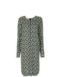 Olive Floral Midi Dress