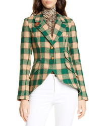 Green Check Blazer