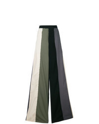 Multi colored Vertical Striped Wide Leg Pants