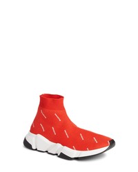 Red Canvas High Top Sneakers