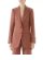 Brown Print Blazer