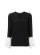 Black Eyelet Long Sleeve Blouse
