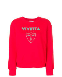 Red Print Sweatshirt
