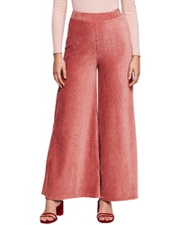 Hot Pink Corduroy Wide Leg Pants