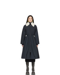 Navy Fleece Coat