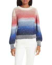Multi colored Tie-Dye Crew-neck Sweater