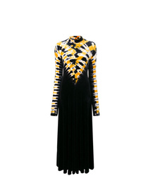 Black Tie-Dye Evening Dress