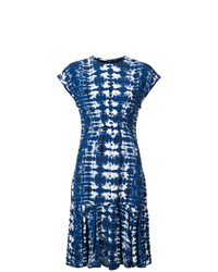 Navy Tie-Dye Midi Dress