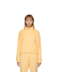 Orange Zip Neck Sweater