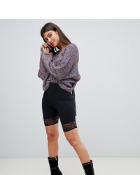 Black Lace Bike Shorts