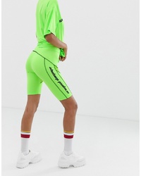 Green-Yellow Bike Shorts