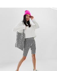 Black and White Bike Shorts