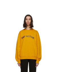 Orange Print Sweatshirt