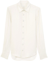 White Silk Dress Shirt
