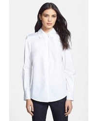White Embroidered Dress Shirt