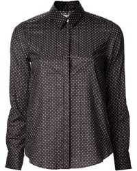 Black Polka Dot Dress Shirt
