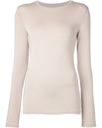 Beige Long Sleeve T-shirt