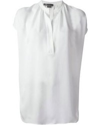 White Short Sleeve Blouse