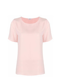 Pink Short Sleeve Blouse