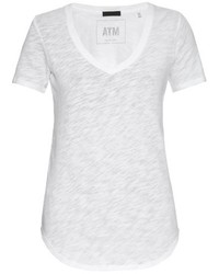 White V-neck T-shirt