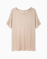 Tan Crew-neck T-shirt