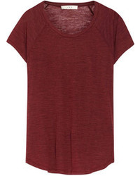 Burgundy Crew-neck T-shirt