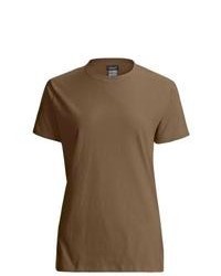 Brown Crew-neck T-shirt