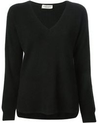 Black V-neck Sweater