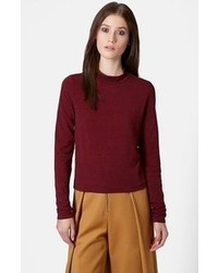 Burgundy Crew-neck Sweater