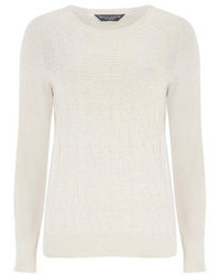 Beige Crew-neck Sweater