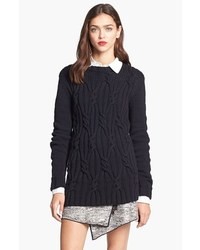 Black Cable Sweater